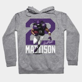 Alexander Mattison Minnesota Bold Number Hoodie